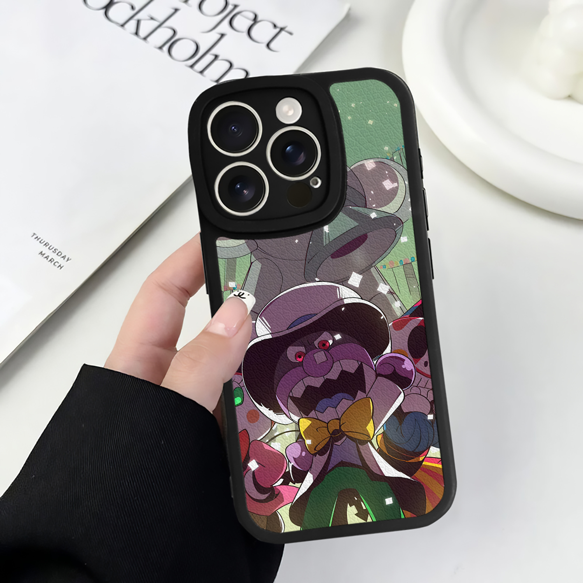 （画像用） アンパンマン Anpanman 【iPhone 16シリーズ対応】シリコンスマホケース（レザー調） 材質：シリコン